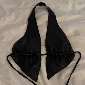 AFRM Sleek Black Halter Top